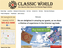 Tablet Screenshot of classicworldrugs.net